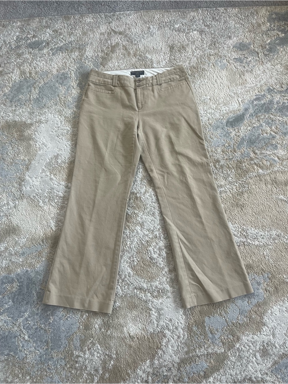 Womans Khaki Dress Pants - Classic Straight Fit